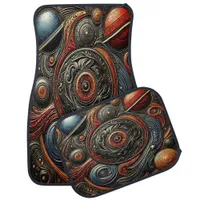 Cosmic Dance of Alien Worlds Car Floor Mat