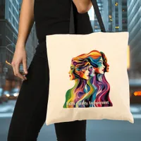 Abstract Colorful Faces | Womens Day Tote Bag