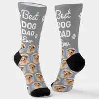 Custom DOG DAD Personalized Fun Novelty Pet Photo Socks
