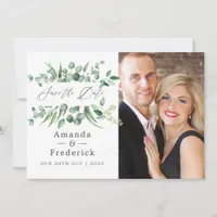 Eucalyptus Leaves Greenery Wedding Save The Date