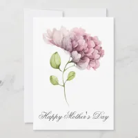 Pretty Watercolor Florals Mothers Day Card