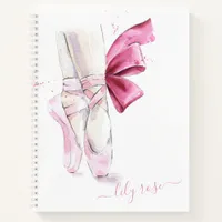 Ballet Slippers Watercolor Ballet Slippers Notebook