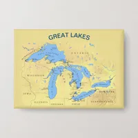 Great Lakes of North America Button