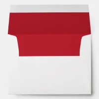 CUSTOMIZABLE Romantic Red Greeting Card Envelope