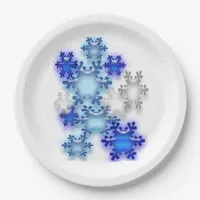 Paper Plate - 3D Snowflakes