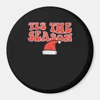 Tis Season Skeleton Pumpkin Halloween Magnet