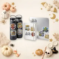 Cute Colorful Chibi Halloween Food Sticker