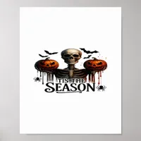 Halloween Skull Skeleton Poster