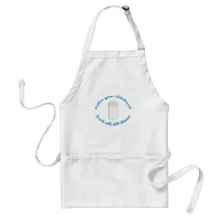 Childhood With Milk Nostalgia Slogan  Adult Apron