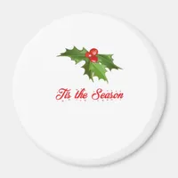 Merry Christmas Mistletoe Magnet
