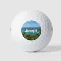 Tropical Beach Paradise DIY Personalized Photo Golf Balls