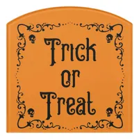 Halloween Trick or Treat Door Sign