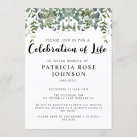 Funeral Celebration of Life Announcement