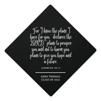 Jeremiah 29:11 Inspirational Bible Verse Graduation Cap Topper