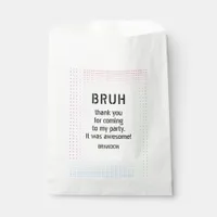 BRUH YOU IN Teen Boy Birthday Video Game Sleepover Favor Bag