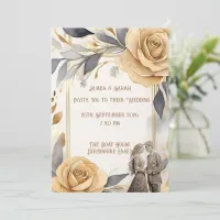 Personalised Wedding Couple's  Invitation