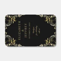 Black Gold Art Deco Great Gatsby Wedding Matchboxe Matchboxes