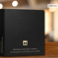 Luxury Gold Monogram Binder