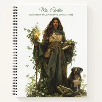 Fantasy RPG Forest Maiden with Dog and Frog Notebook