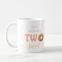 Two Sweet Donuts 2nd Birthday party Coffee Mug