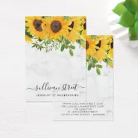 Sunflower Marble Earrings Jewelry Display Card