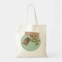 Classic Hang On Cartoon Sloth Design Tote Bag