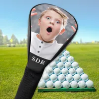 Custom Family Photo Personalized 3 Letter Monogram Golf Head Cover