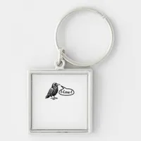 F-Caw-F Funny Crow Raven Pun F-Off Subtle F-Bomb Keychain
