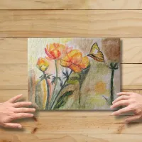 Monarch Beauty: Watercolor Butterfly Jigsaw Puzzle