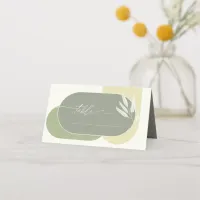 Eucalyptus Color Tones Wedding Table Green2 ID901 Place Card