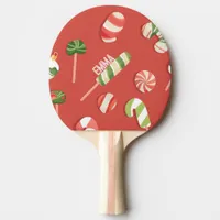 Christmas Candy Ping Pong Paddle