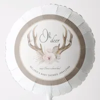 Oh Deer Woodland Baby Shower Balloon – Boho Waterc