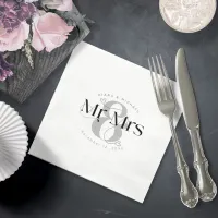 Decorative Modern Wedding Mr Mrs ID887 Napkins