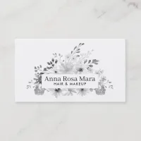 *~* Elegant Floral Modern Watercolor Feminine Chic Business Card