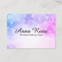 *~* Elegant Lavender Pink Flower Macro Photo Business Card