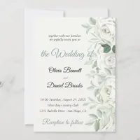 Modern wedding invitations cards with photo