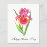 Budget Pretty Watercolor Florals Mothers Day Card