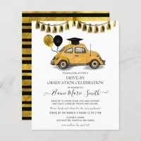 Budget Beetle Drive By Graduation Invitation