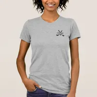 Personalized Name Black White Golf T-Shirt