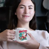 Jolly Santa Savoring a Frosty Brew Coffee Mug