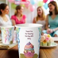 Cupcake Baby Shower Paper Cups