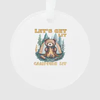 Let's Get Lit. Campfire Lit. Camping Lover Classic Ornament