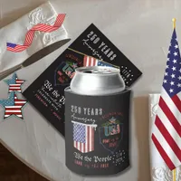 US 250 We the People Semi-Quincentennial Patriotic Can Cooler