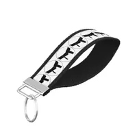 Martial Arts Black Belt Wrist Keychain
