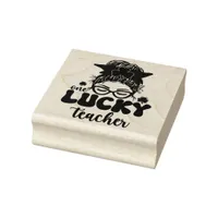 One Lucky Teacher - St. Patrick's Day Rubber Stamp