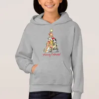Cute Meowy Catmas Cats Christmas Tree Hoodie