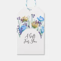 Trendy Modern Floral botanical Gift Tags