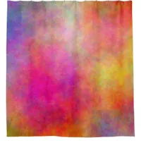 Colorful Clouds Abstract Shower Curtain