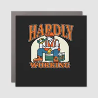 Bone Hands Heart Lesbian Goth Minimal Design Car Magnet