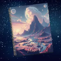 Surreal Otherworldly Landscape Personalized Planner